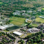 Aerial view of Loughborough University Campus